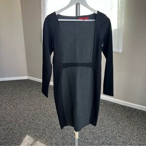Narciso Rodriguez for Design Nation Black and Gray Dress